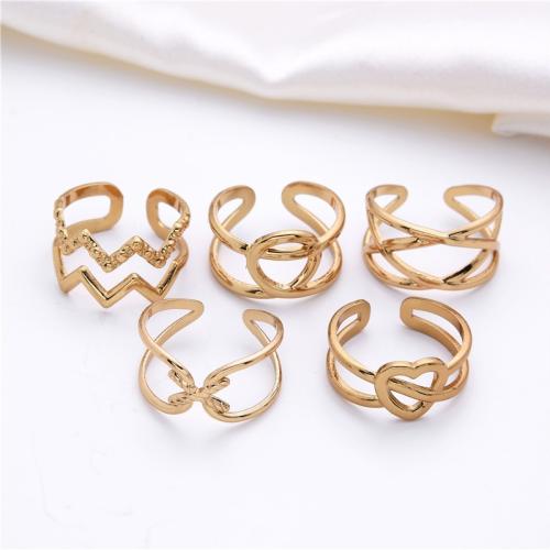 Stainless Steel Finger Ring 304 Stainless Steel Vacuum Ion Plating Adjustable & for woman inner ~20mm Sold By PC