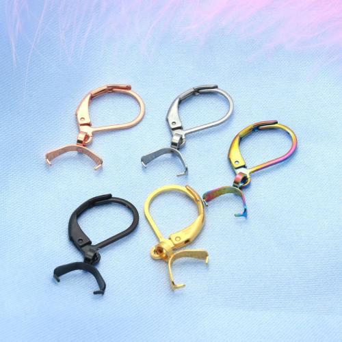 Stainless Steel Lever Back Earring Component 304 Stainless Steel DIY Sold By PC