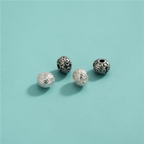 Spacer Beads Jewelry 925 Sterling Silver Drum DIY Approx 1.5mm Sold By PC