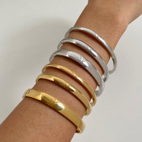 Rozsdamentes acél bangle, 304 rozsdamentes acél, divat ékszerek & különböző méretű a választás & a nő, több színt a választás, Által értékesített PC