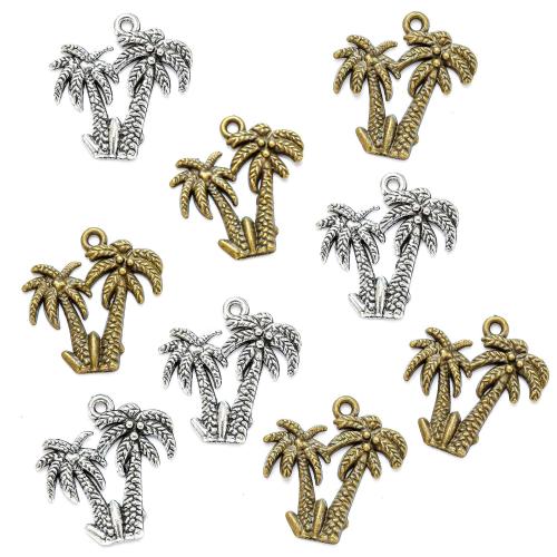 Zinc Alloy Pendants Palm Tree plated DIY Sold By Bag