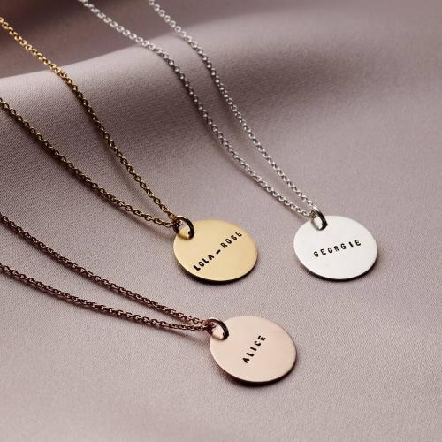 Stainless Steel Jewelry Necklace 304 Stainless Steel with 5cm extender chain Round Vacuum Ion Plating for woman 18mm Length 45 cm Sold By PC