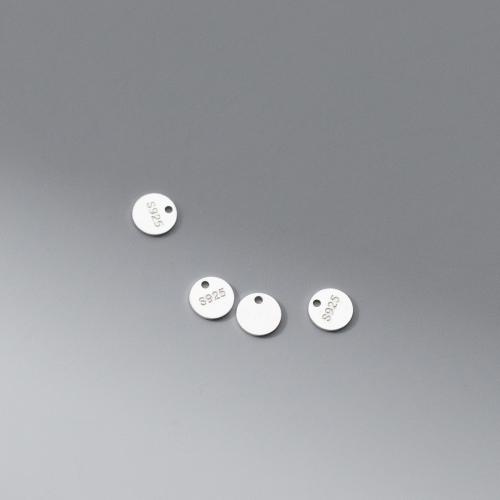 925 Sterling Silver Extender Chain Drop Flat Round DIY Sold By PC