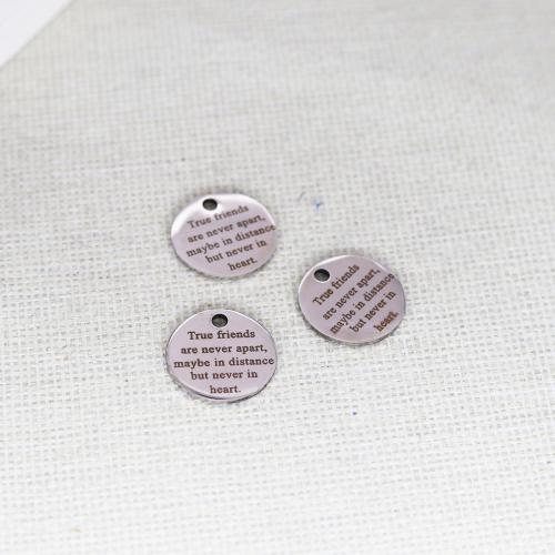 Stainless Steel Pendants 304 Stainless Steel Round DIY original color 10mm Sold By PC