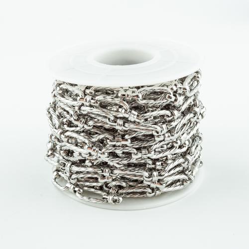 Stainless Steel Jewelry Chain 304 Stainless Steel DIY original color Sold By Spool