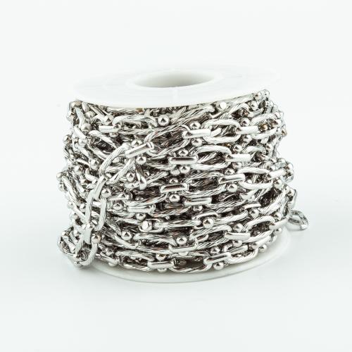 Stainless Steel Jewelry Chain 304 Stainless Steel DIY original color Sold By Spool