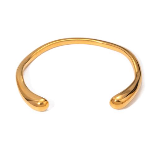 Stainless Steel Bangle 304 Stainless Steel gold color plated fashion jewelry golden Sold By PC