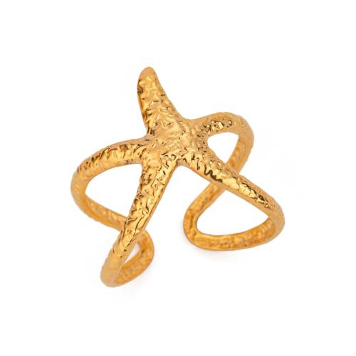 Stainless Steel Finger Ring 304 Stainless Steel gold color plated fashion jewelry golden Sold By PC