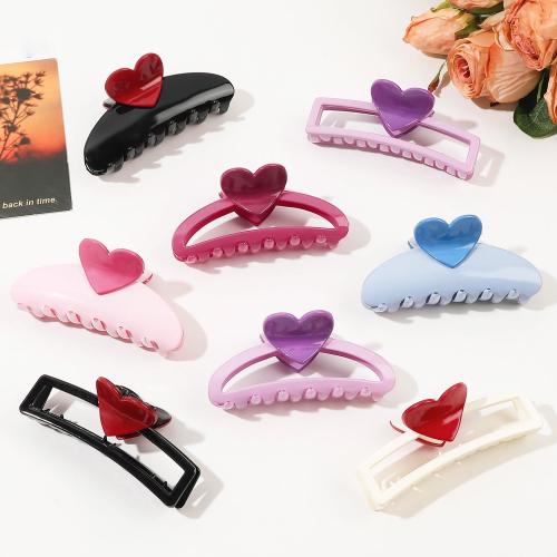 Haar Claw Clips, Plastic, handgemaakt, verschillende stijlen voor de keuze & voor vrouw, meer kleuren voor de keuze, Verkocht door PC