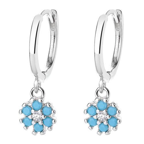 Cubic Zirconia micro pavimenta Sterling Silver Earring, 925 argento sterlina, Micro spianare cubic zirconia & per la donna, nessuno, 19x5.60mm, Venduto da coppia