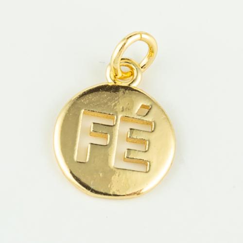 Brass Jewelry Pendants real gold plated DIY gold Sold By PC