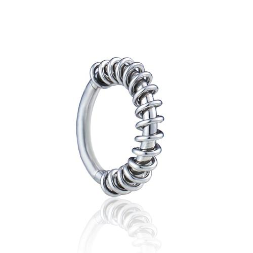 Rustfrit stål Næse Piercing Smykker, 316 Stainless Steel, multifunktionelle & Unisex, oprindelige farve, 1.20x8mm, Solgt af PC