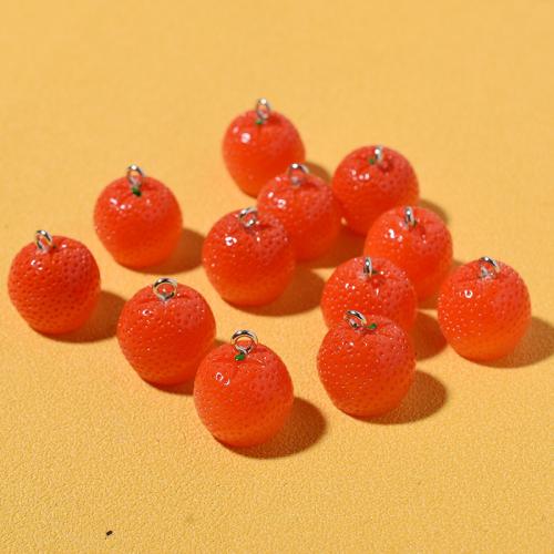 Resin Pendant epoxy gel DIY orange Sold By PC