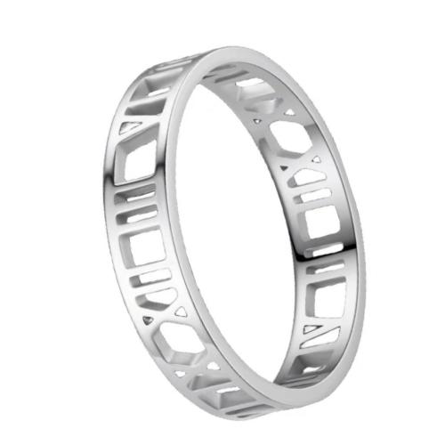 Titantium Steel Finger Ring, Titanium Steel, egynemű & különböző méretű a választás, több színt a választás, 5PC-k/Lot, Által értékesített Lot