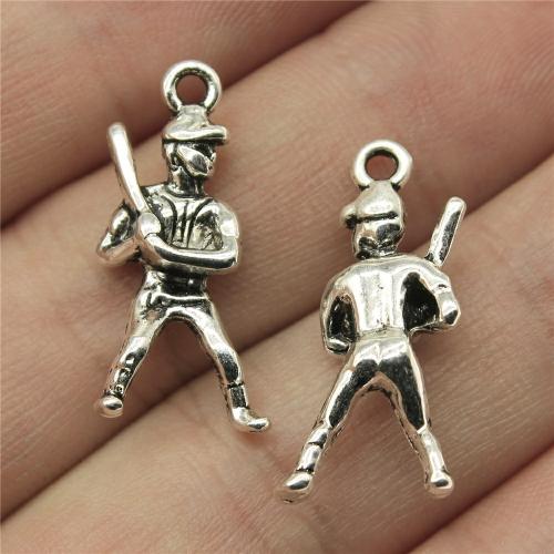 Zinc Alloy Pendants antique silver color plated DIY Sold By PC