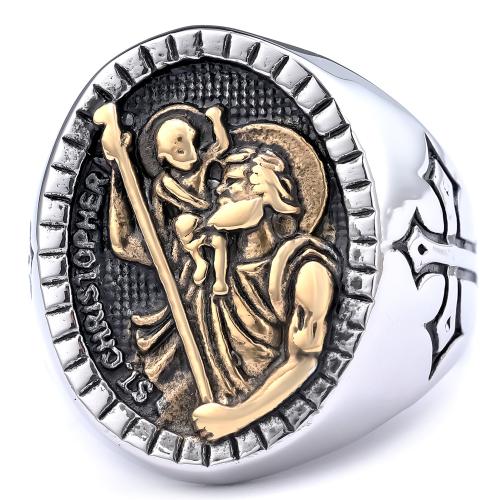 304 Stainless Steel Finger Ring Character plated & for man & blacken US Ring .5 Sold By PC