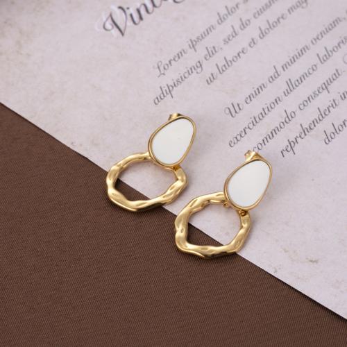 Titanium Steel  Earring fashion jewelry & for woman Sold By Pair