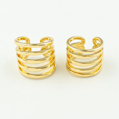 Trendy ear cuffs, Messing, mode sieraden & voor vrouw, gouden, 12x12x11mm, 50paren/Lot, Verkocht door Lot