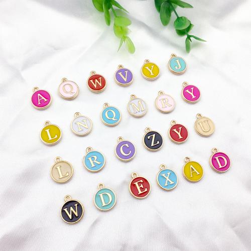 Zinc Alloy Enamel Pendants DIY 12mm Sold By Set