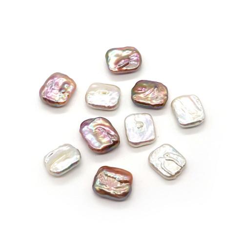 Natural Freshwater Pearl Loose Beads Rectangle DIY & no hole Sold By PC