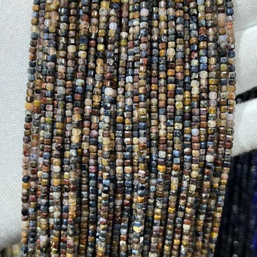 Gemstone Smycken Pärlor, Pietersite, DIY, blandade färger, aboutuff1a2.5mm, Såld Per Ca 38 cm Strand