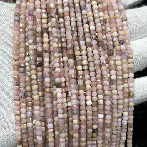 Jalokivi korut Helmet, Pink Opal, tee-se-itse, sekavärit, 3mm, Myyty Per N. 38 cm Strand