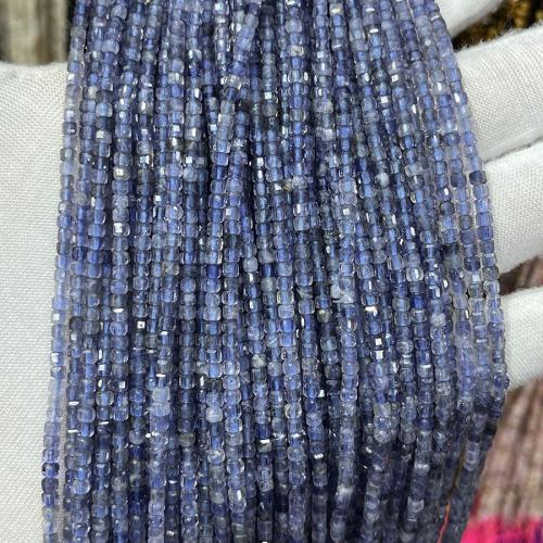 Dragi kamen perle Nakit, Iolite, možete DIY, plav, aboutuff1a2.5mm, Prodano Per Približno 38 cm Strand