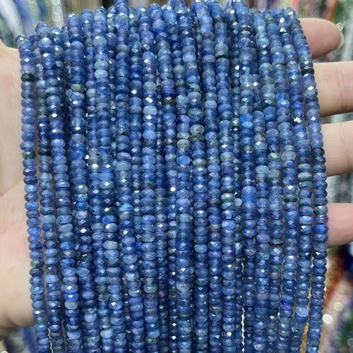 Φυσικό χαλαζία κοσμήματα χάντρες, Kyanite, DIY, μπλε, 2.50x4mm, Sold Per Περίπου 38 cm Strand