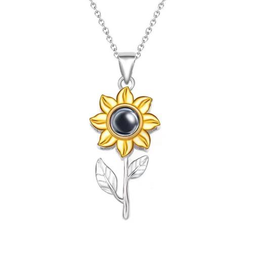 argent sterling 925 Collier de projection miniature, Placage, pour femme, couleur platine, Longueur Environ 41-50 cm, Vendu par PC