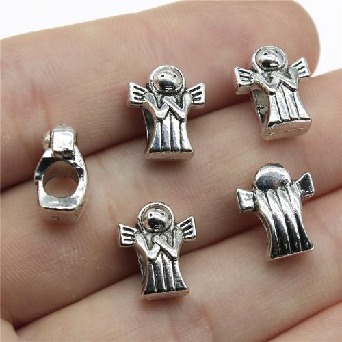 Zinc Alloy Jewelry Beads Angel antique silver color plated DIY Sold By PC