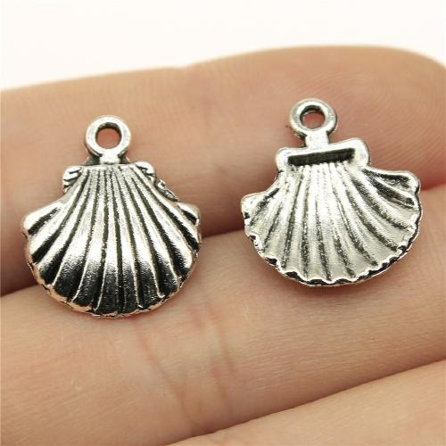 Zinc Alloy Pendants Shell plated DIY Sold By PC