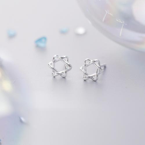 925 Sterling Silver Stud Earrings fashion jewelry & for woman Sold By Pair