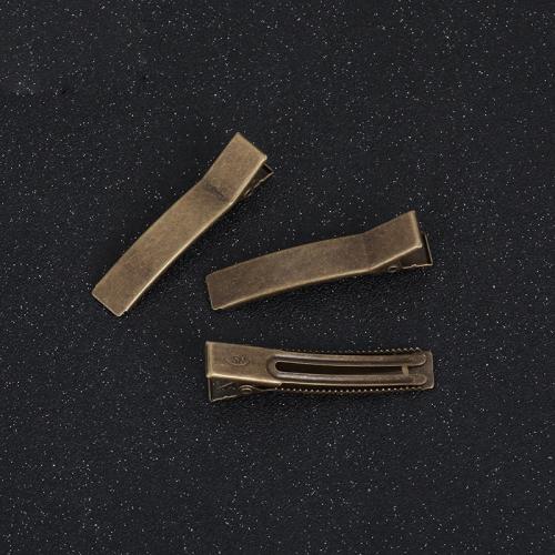 Hair Clip Findings Manganese Steel plated DIY antique bronze color 48mm Sold By PC