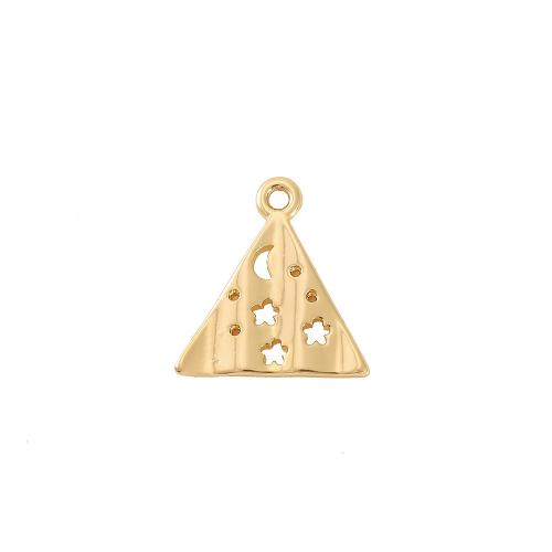 Brass Jewelry Pendants real gold plated DIY golden Sold By PC