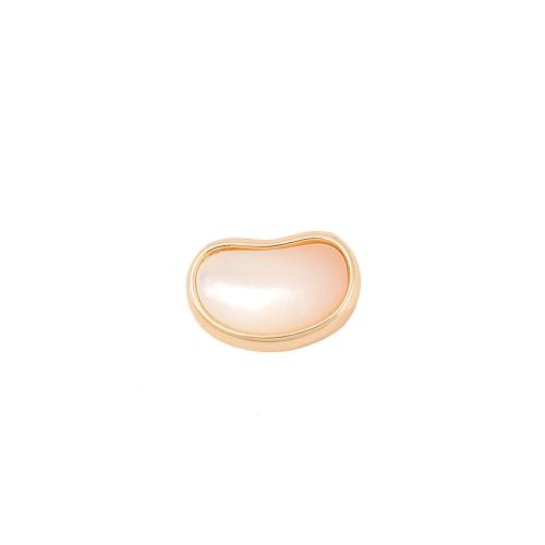 Mässing Spacer Pärlor, med Shell, äkta guldpläterad, DIY, gyllene, 12x8mm, Säljs av PC