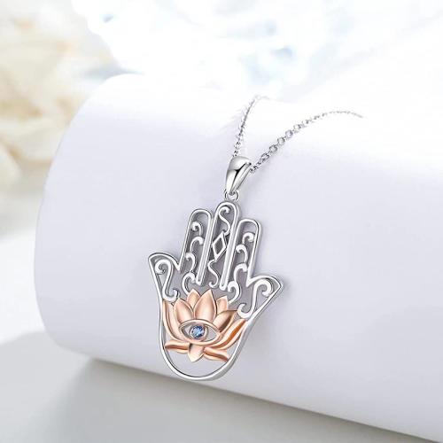 Kubieke Zircon Micro effenen Sterling zilveren ketting, 925 Sterling Zilver, plated, micro pave zirconia & voor vrouw, platina kleur, Verkocht door PC