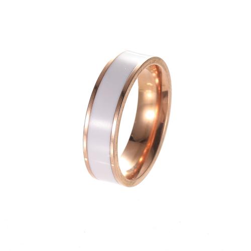 Edelstahl Ringe, 304 Edelstahl, plattiert, unisex & verschiedene Größen vorhanden & Epoxy Aufkleber, keine, 5/Menge, verkauft von Menge