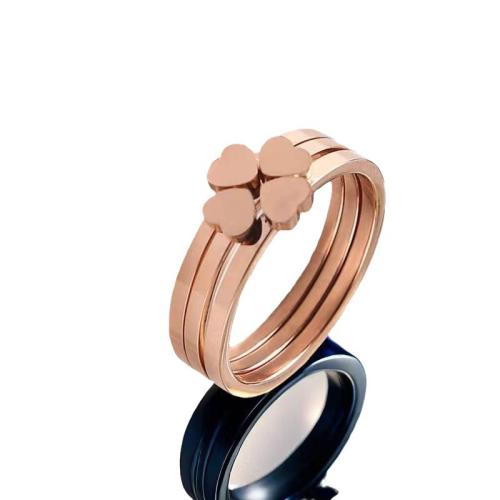 Anillo de dedo de acero inoxidable, acero inoxidable 304, chapado, diverso tamaño para la opción & para mujer, más colores para la opción, Vendido por UD