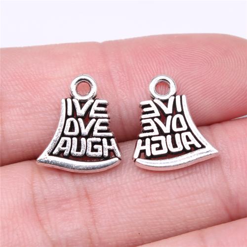 Zinc Alloy Alphabet and number Pendants Alphabet Letter antique silver color plated DIY Sold By PC