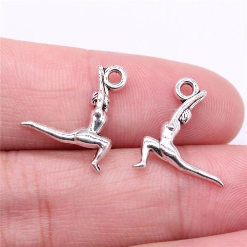 Zinc Alloy Pendants antique silver color plated DIY Sold By PC