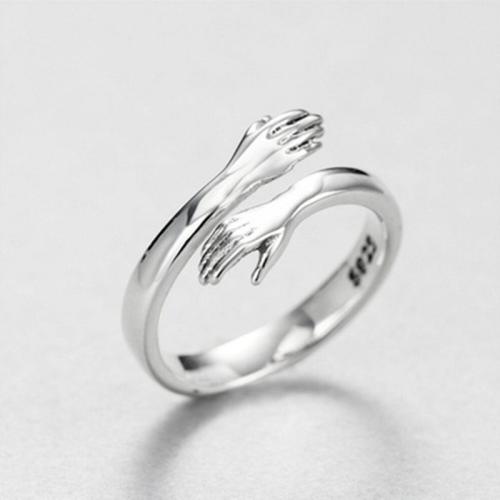 Sterling Silver Nakit Finger Ring, 925 Sterling Silver, modni nakit & za žene, više boja za izbor, Veličina:7, Prodano By PC