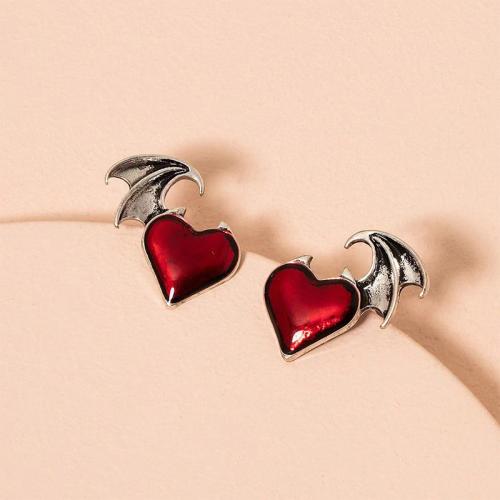 Zinc Alloy Stud Earring fashion jewelry & for woman Sold By Pair