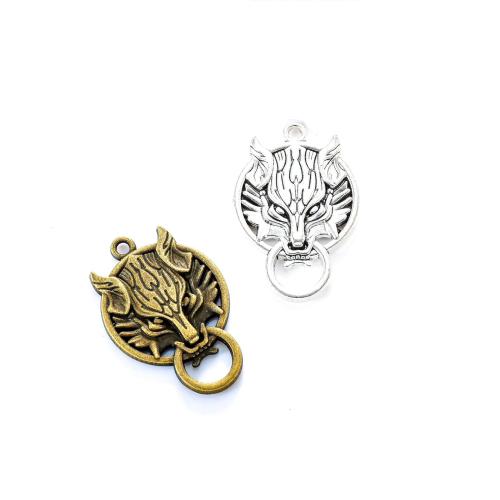 Zinc Alloy Animal Pendants Dragon plated DIY nickel lead & cadmium free Approx Sold By Bag