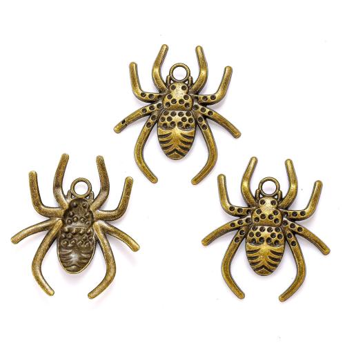 Zinc Alloy Animal Pendants Spider plated DIY nickel lead & cadmium free Approx Sold By Bag