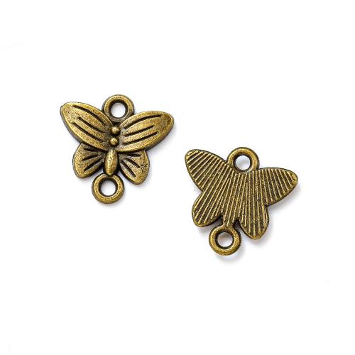 Animal Zinc Alloy Connector Butterfly plated DIY & 1/1 loop nickel lead & cadmium free Approx Sold By Bag