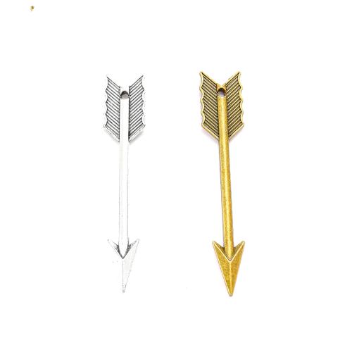 Zinc Alloy Pendants Arrow plated DIY nickel lead & cadmium free Approx Sold By Bag