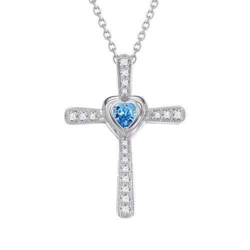 Kubieke Zircon Micro effenen Sterling zilveren ketting, 925 Sterling Zilver, plated, micro pave zirconia & voor vrouw, meer kleuren voor de keuze, Lengte Ca 41-50 cm, Verkocht door PC