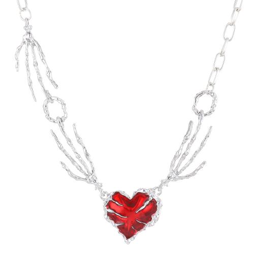 Zinc Alloy Jewelry Necklace fashion jewelry & for woman platinum color Length Approx 48 cm Sold By PC