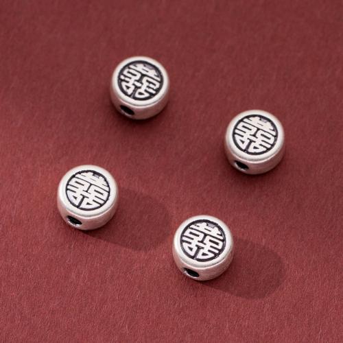 Spacer Perlen Schmuck, 925er Sterling Silber, DIY, 10.40x6.20mm, Bohrung:ca. 2.2mm, verkauft von PC