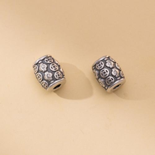 Spacer perle Nakit, 925 Sterling Silver, možete DIY, 9.50x11.50mm, Rupa:Približno 2.9mm, Prodano By PC